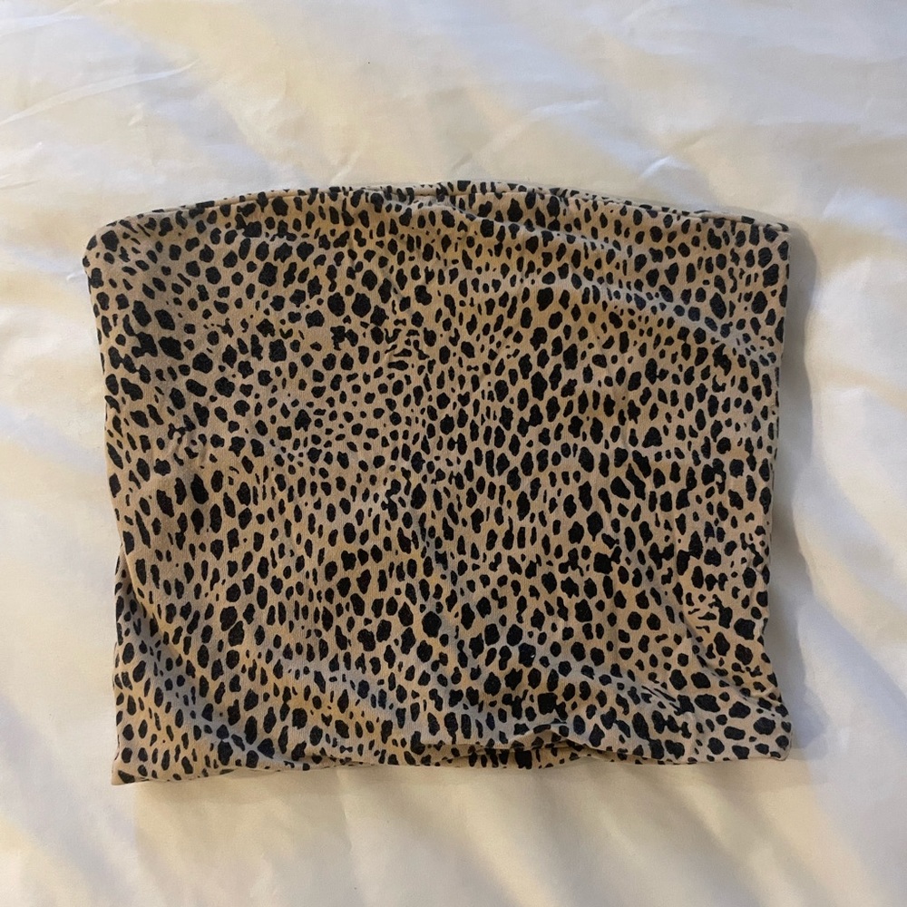 Cheetah tube top
